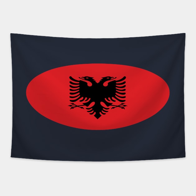 Albania flag Tapestry by MAGICLAMB