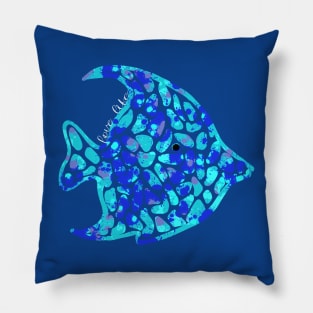 Love Life Sea Animals Fish Pillow