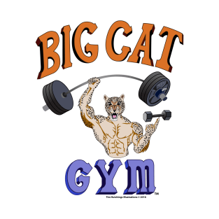 Big Cat Leopard Cartoony T-Shirt