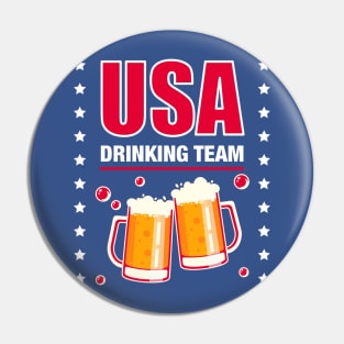 USA DRINKING TEAM Pin