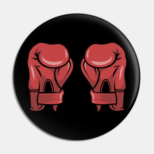 Boxing Gloves Pin by fromherotozero