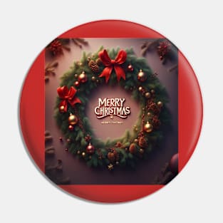 A Christmas Wreath Pin