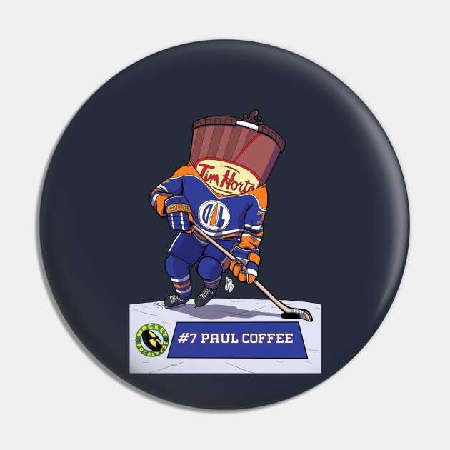 Paul Coffee Pin by JeffMartinArt