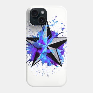 Nautical Splash Star - Blue/ Purple Phone Case