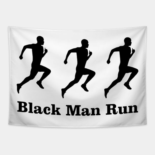 Ahmaud Arbery rip Black man Run Tapestry by clarineclay71