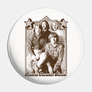 Creedence Clearwater Revival /\/ Original Vintage Style Fan Artwork Pin