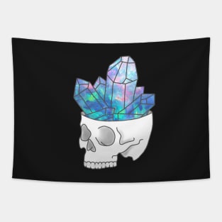 Crystal skull witch magic supernatural occult spell tumblr pastel print Tapestry