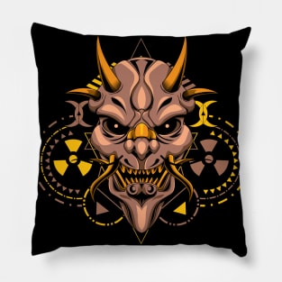 mask yokai japan Pillow