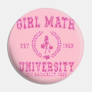 Girl Math University Valentine Shirt or Sweatshirt Gift For Girlfriend, Valentines Pin