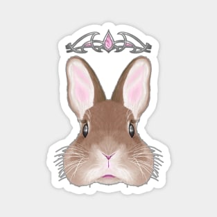 Crowned bunny Magnet