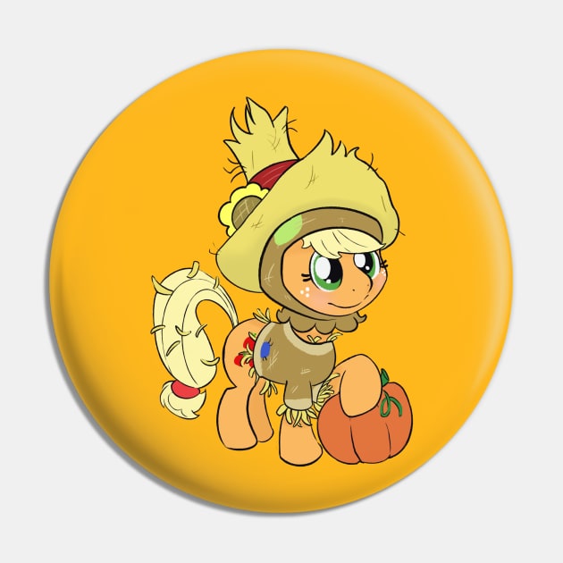 Scarecrow Applejack Pin by AmyNewBlue