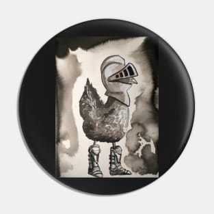 Chicken in Armor Pin