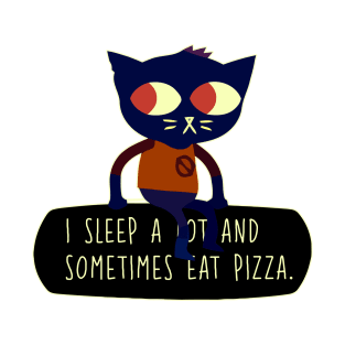 Night In The Woods I Sleep a Lot and Sometimes Eat Pizza Mae Borowski T-Shirt