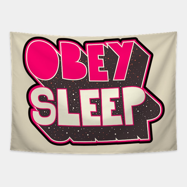 Obey - Shirt Design. Typography art. Tapestry by Boogosh