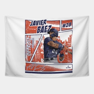 Javier Baez Detroit Comic Tapestry