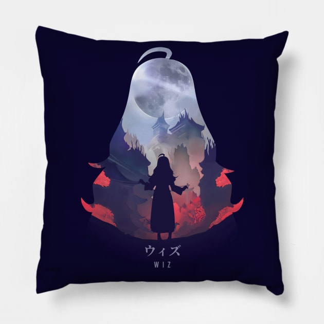 Wiz - Dark Illusion Pillow by The Artz