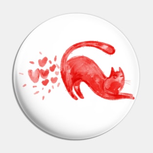 Narcissistic red cat and his lovely fart Pin