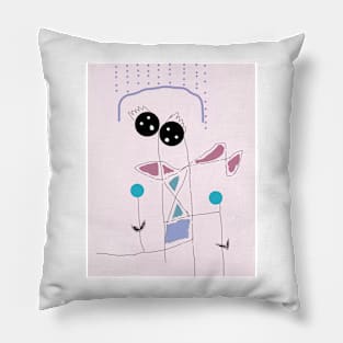 Kids Shelter Stick Figure Pillow