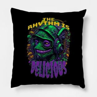 DELICIOUS MONSTER TECHNO RAVE Pillow