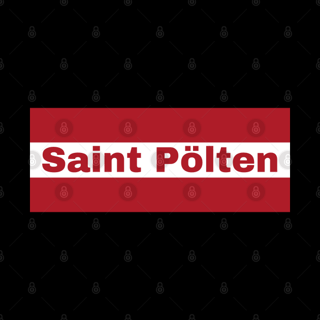 Saint Polten City in Austrian Flag by aybe7elf