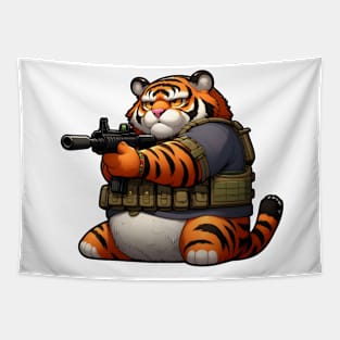 Tactical Tiger Tapestry