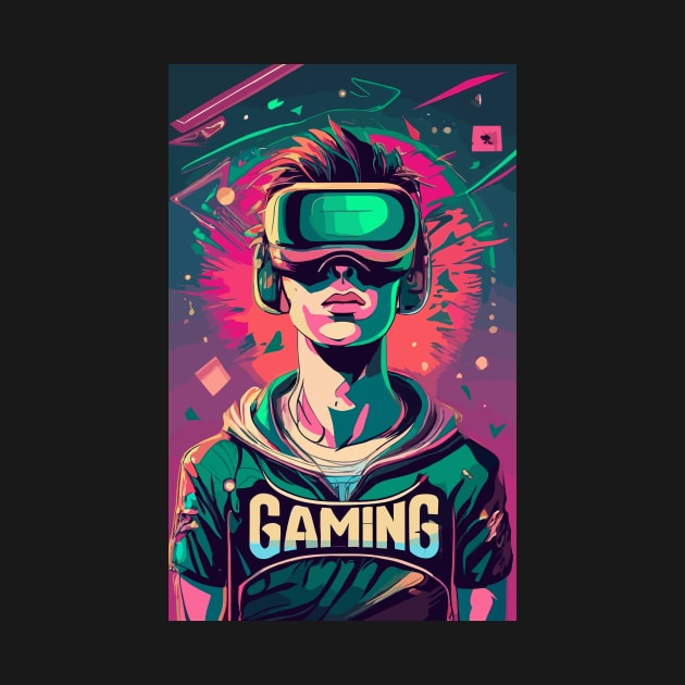 Gaming Boy poster design by NegVibe