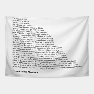 Diego Armando Maradona Frases Tapestry