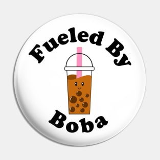 Fueled By Boba Cute Boba Milk Tea Pin