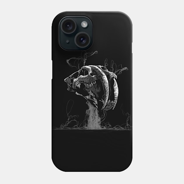 Sabertooth Phone Case by WOVENPIXLS