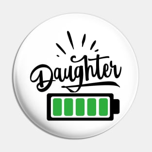 Daughter Full Battery Pin