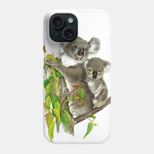 Koala Mother and Baby Phone Case