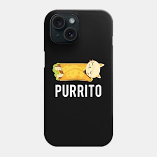 Cats Plus Burrito Is Purrito Obvs Gift Design Idea Phone Case