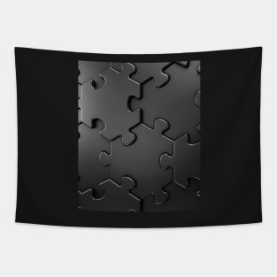 Black 3D jigsaw Puzzle Tapestry