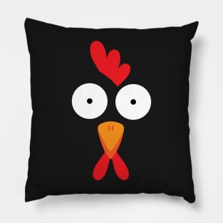 Chicken Face Halloween Costume Pillow