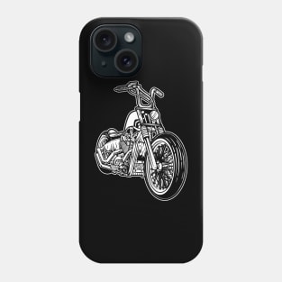 bobber style motorcycle Phone Case