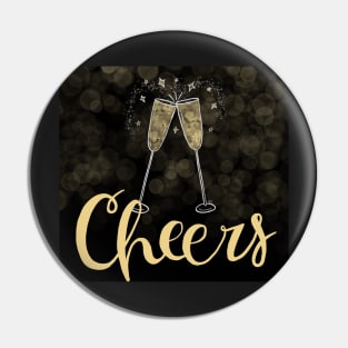 Cheers To The New Year Pin