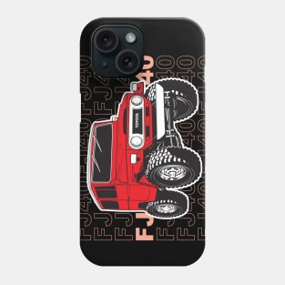 FJ40 Stacked Red Phone Case