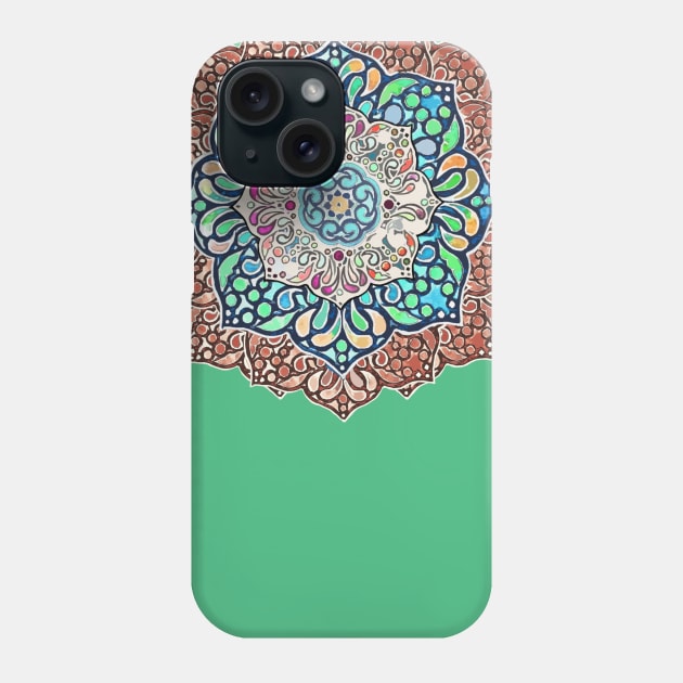 Beach mandala Phone Case by Bubba C.