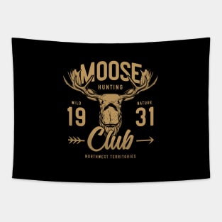 Moose Hunting Club Tapestry