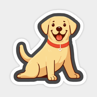 Dinky Yellow Labrador Retriever Magnet