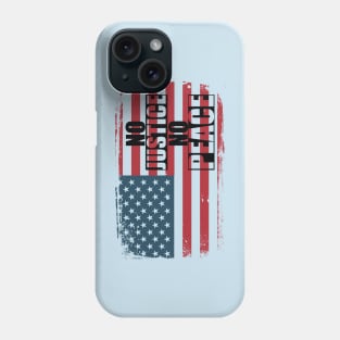 No Justice No Peace Flag Phone Case