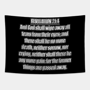 Revelation 21:4 KJV Bible Verse Tapestry