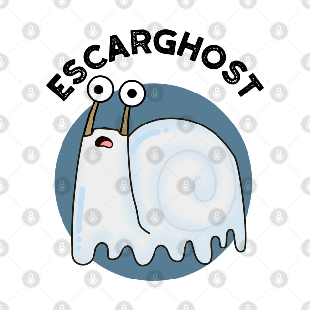 Escarghost Funny French Ghost Snail Pun by punnybone