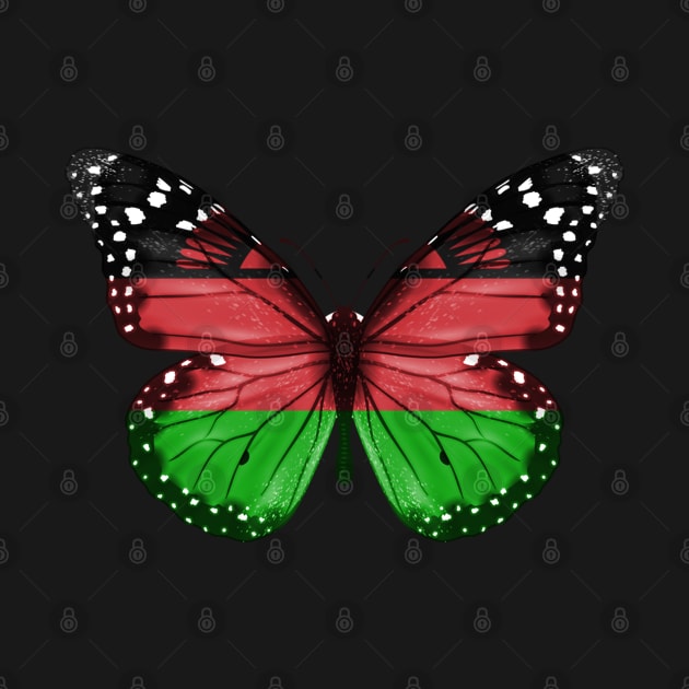 Malawian Flag  Butterfly - Gift for Malawian From Malawi by Country Flags