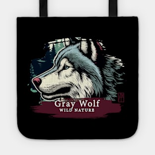 Gray Wolf - WILD NATURE - WOLF -1 Tote