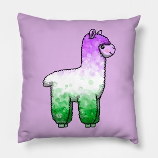 Genderqueer Alpaca Pillow