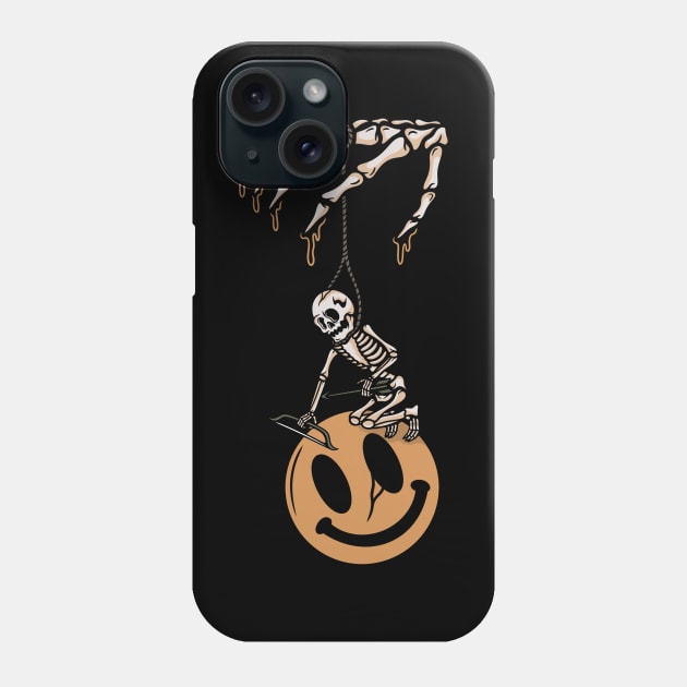 Skull and smile Phone Case by gggraphicdesignnn