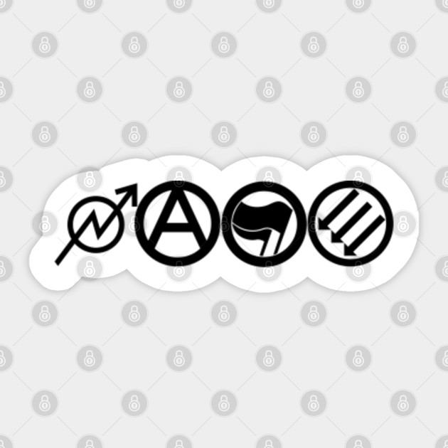 Antifaschistische Antifaschistische Aktion Sticker Teepublic