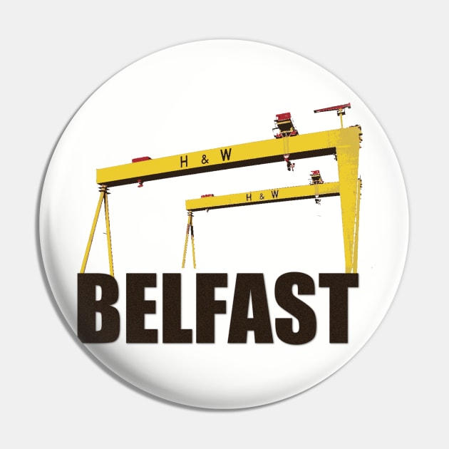 Harland and Wolff cranes Belfast Pin by firelighter