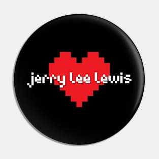 Jerry lee lewis -> pixel art Pin